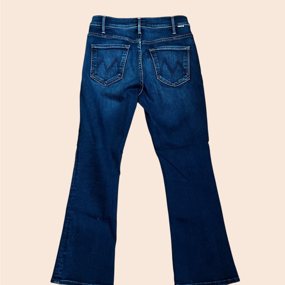 Mother Lil’ Hustler Ankle Dark Blue Denim Jeans Women’s Size 28 - Picture 3 of 10
